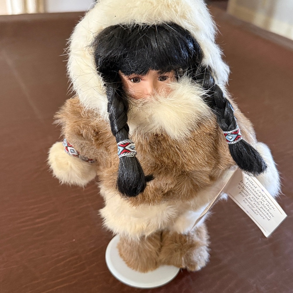 Alaskan Friends Porcelain Doll with Fur Trim
